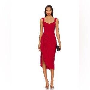 Elegant Burgundy Midi